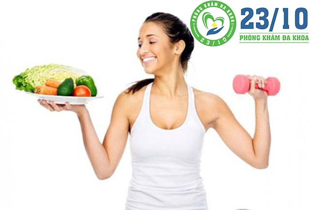 Dinh dưỡng và tập luyện hợp lý để cải thiện tình trạng viêm lộ tuyến cổ tử cung