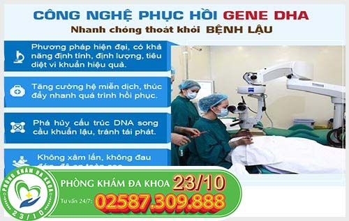 hỗ trợ điều trị bệnh lậu bằng kỹ thuật DHA