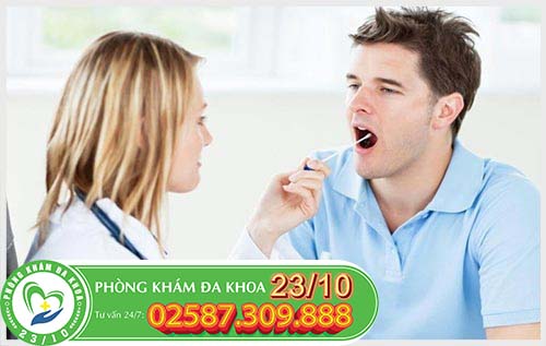 Khám và hỗ trợ điều trị nấm miệng tại phòng khám 23/10