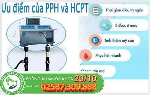 Ưu điểm của phương pháp PPH và HCPT chữa bệnh lòi con trê